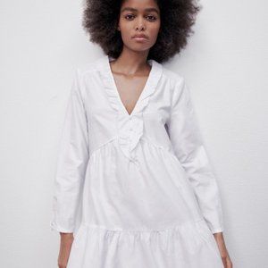 Zara | Dresses | Zara Pearl Trim Knit Mini Dress | Poshmark